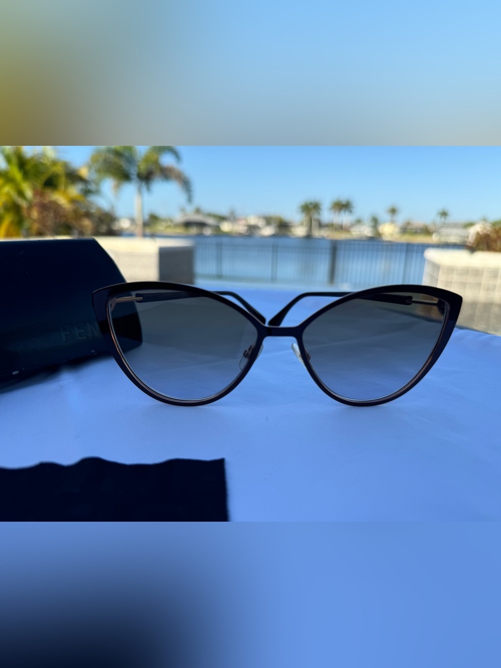 Fendi Cat-Eye Women's Sunglasses, Gradient Lenses